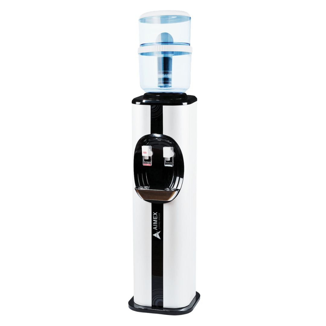 Aimex 8-Stage Filtered Hot & Cold Water Dispenser (Black & White)