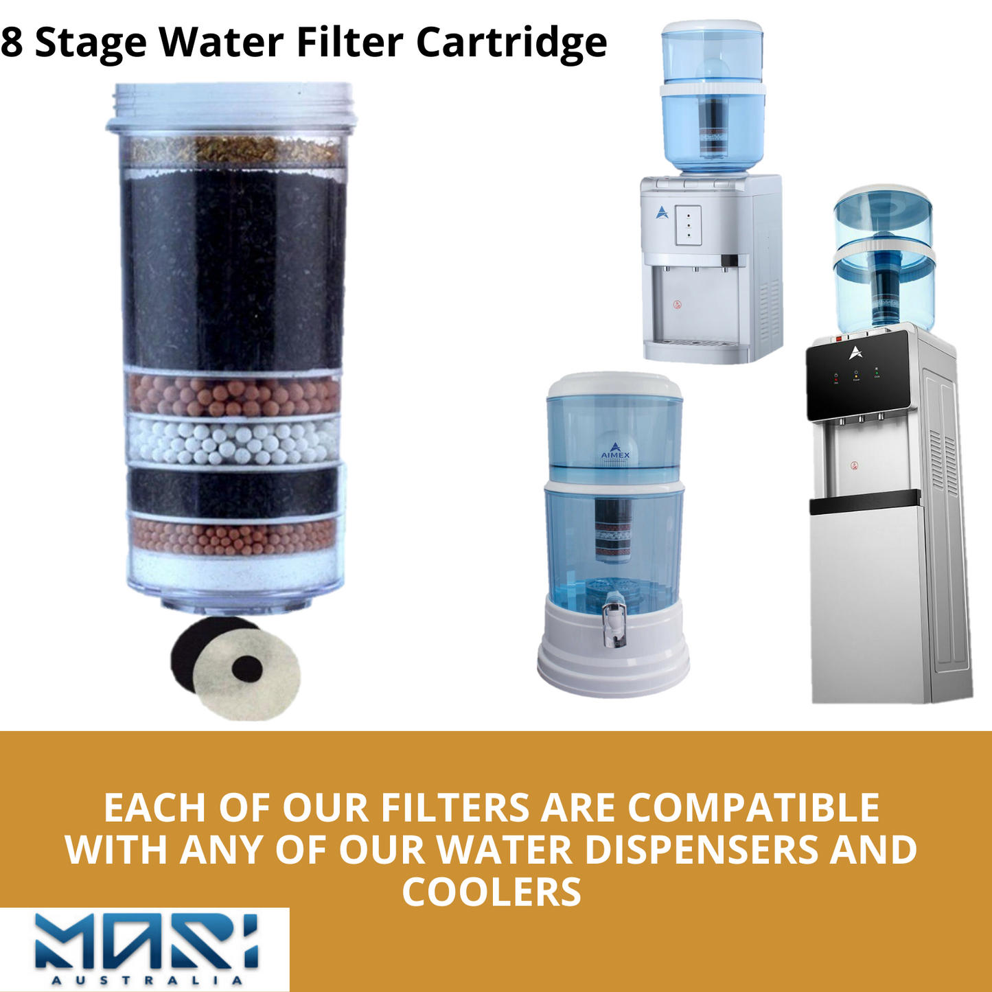 Mari Aimex 8 Stage Water Filter Replacement Cartridge