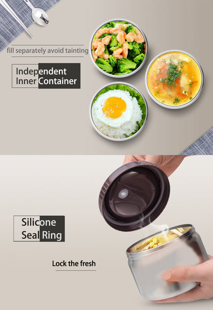 Stainless Steel Food Containers Silicone Seal to keep food fresh