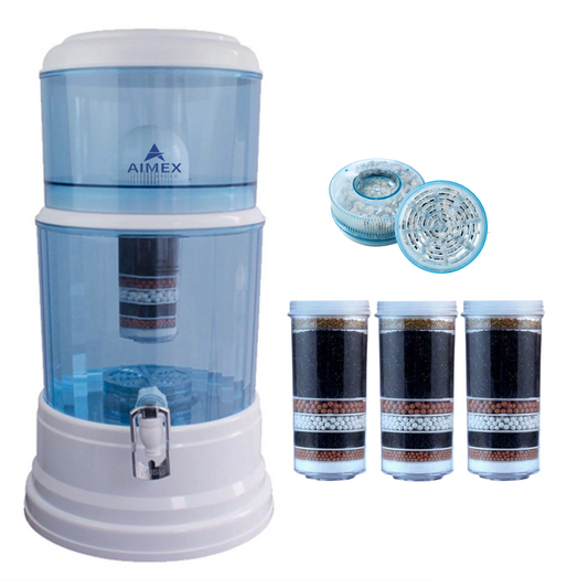 20L Water Dispenser Benchtop Purifier With 3 Filters & Maifan Stone