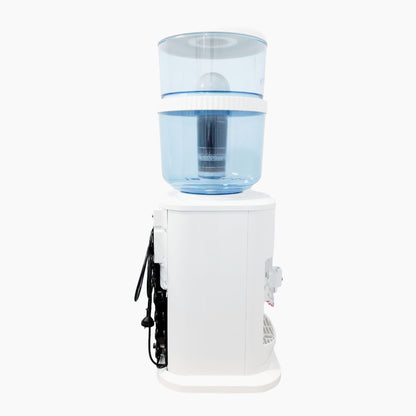 Bench Top Hot and Cold Water Cooler White Colour With Bottle and Fluoride Filter