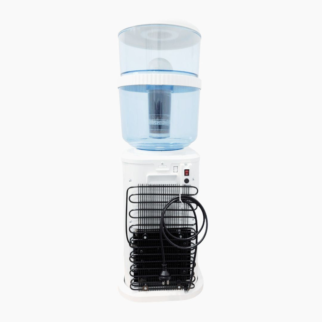Bench Top Hot and Cold Water Cooler White Colour With Bottle and Filter