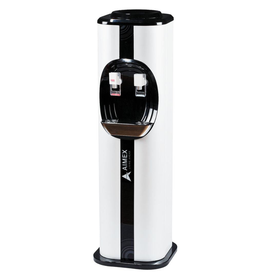 Aimex Free Standing Hot and Cold Water Cooler Black & White Colour