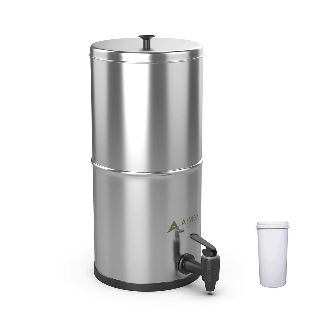 Water Dispenser Stainless Steel Water Purifier with 8 Stage White Filter