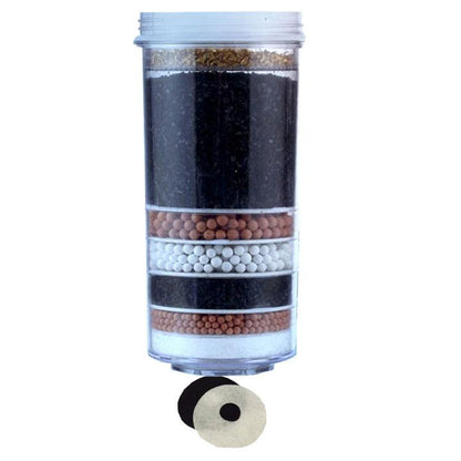  8 Stage Water Filter Cartridge inside the Replacement Water Bottle