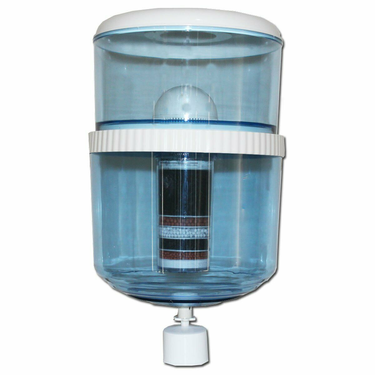 Refillable Water Bottle for Coolers and Dispensers with 8 Stage Filter Cartridge