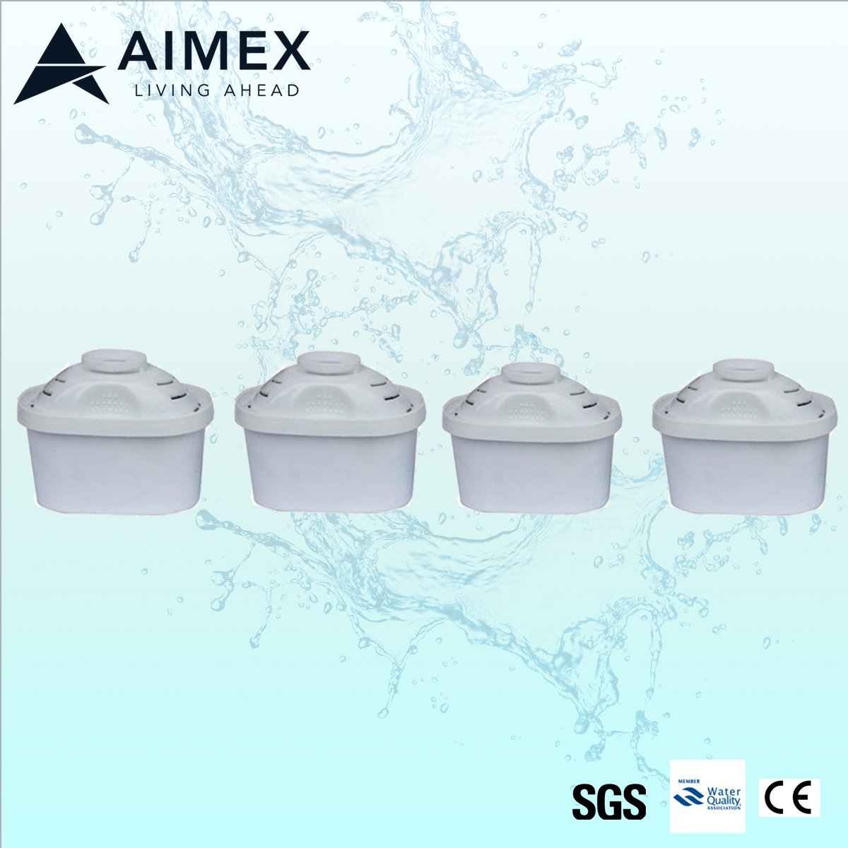 Aimex Water Filter Cartridge for Pitcher Jug - 4pck - Mari Australia