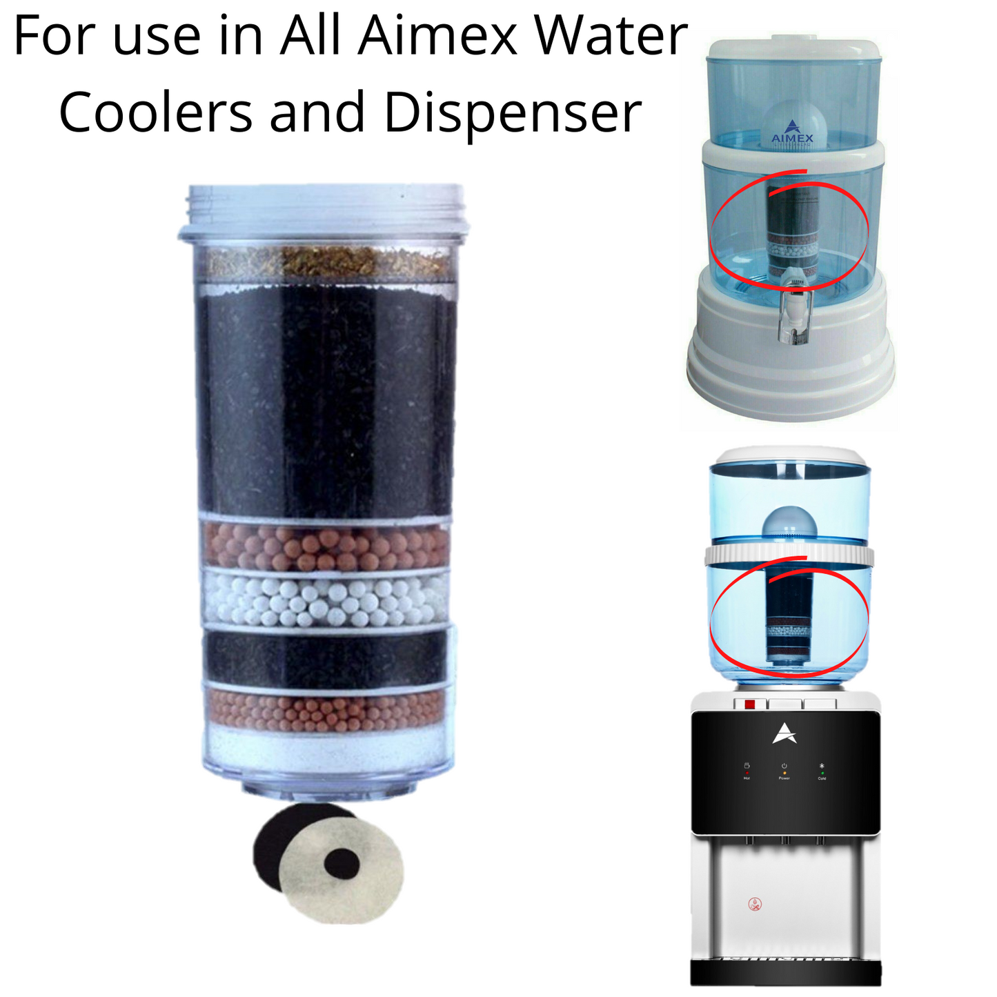 16L Water Dispenser Benchtop Purifier With 3 Filters