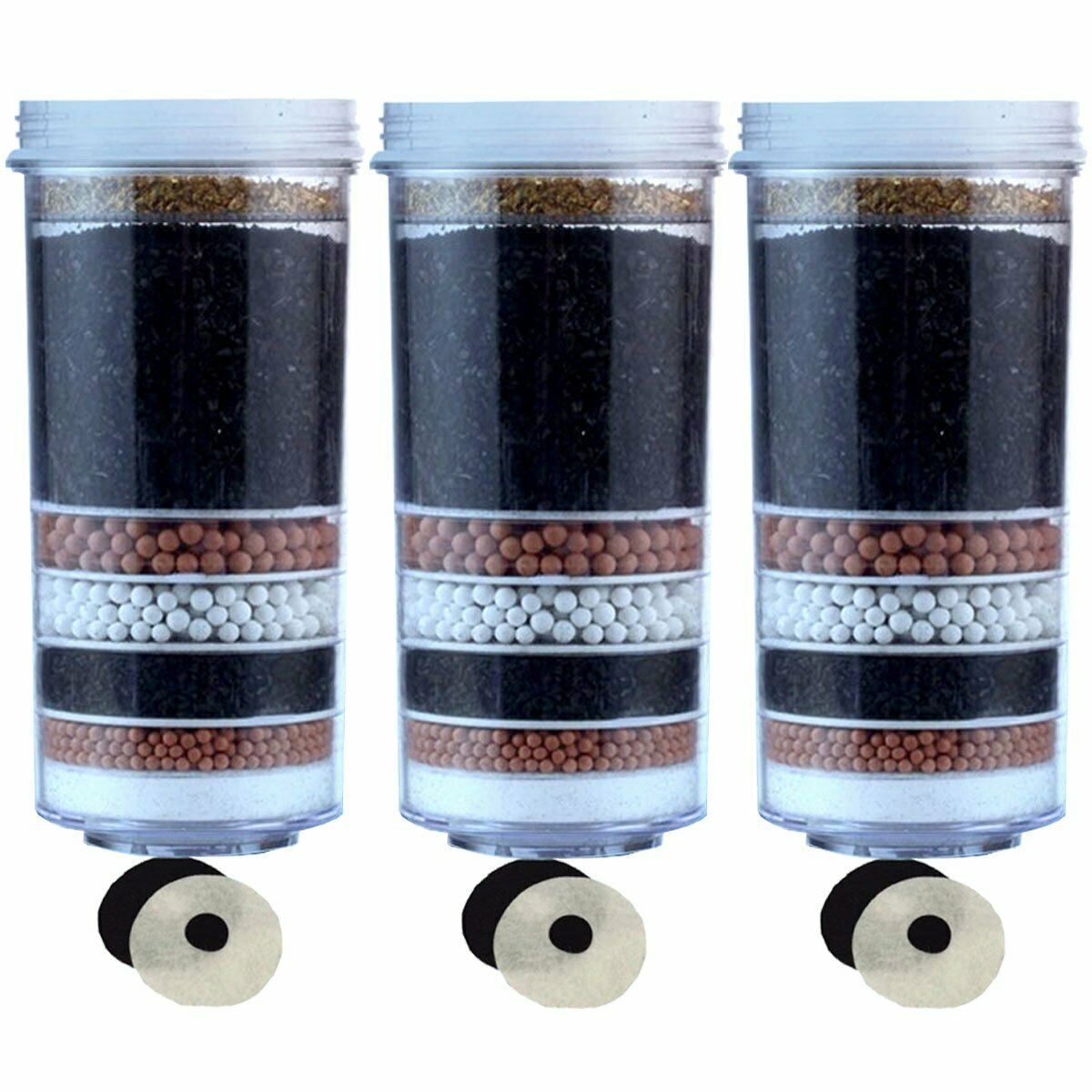 20L Bench Top Water Purifier Dispenser + 3 x 8 Stage Water Filter Replacement Cartridges + Maifan Stone - Mari Australia
